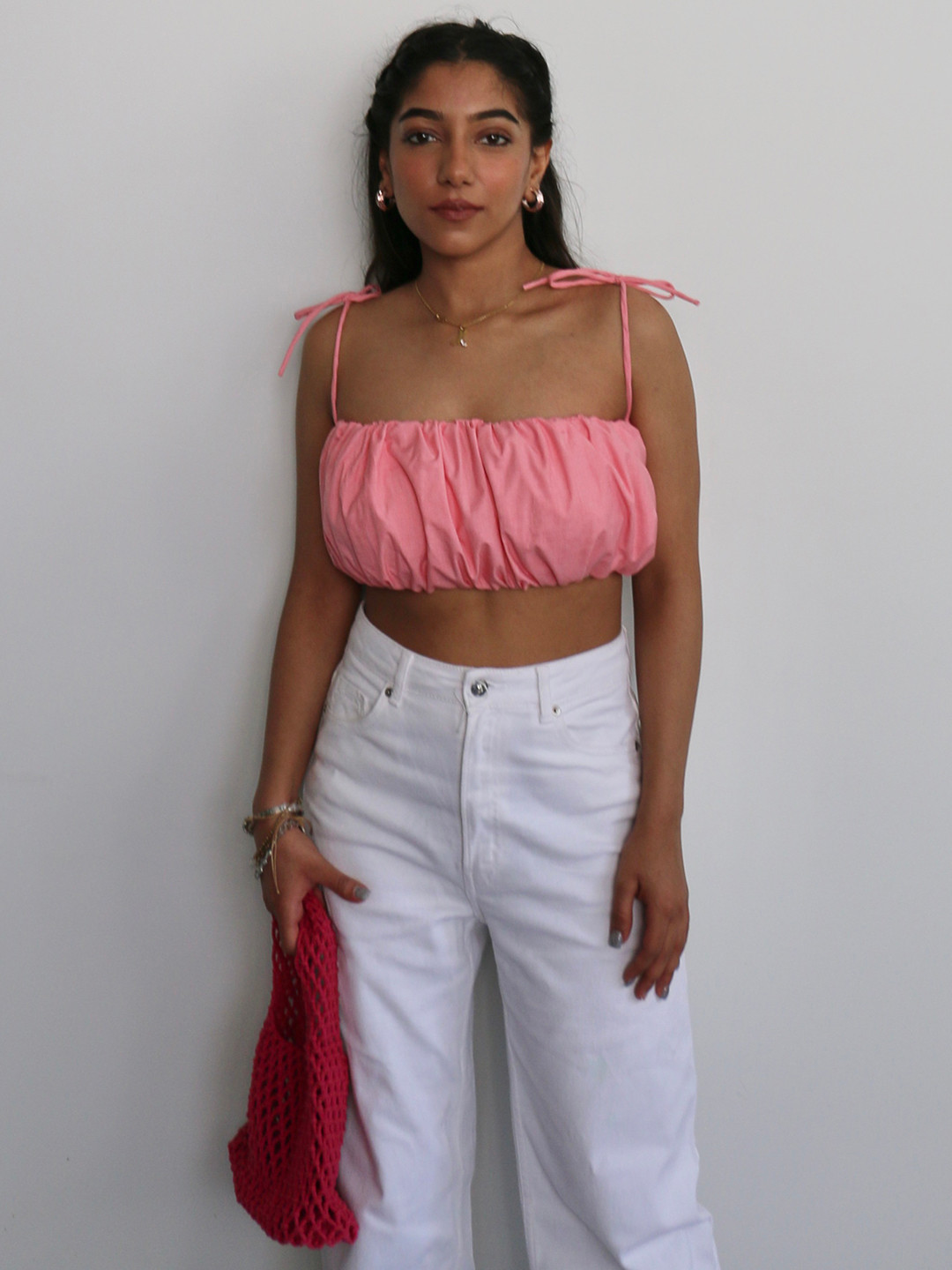 Obleka Cotton Off Shoulder Top And Trouser Co-Ords