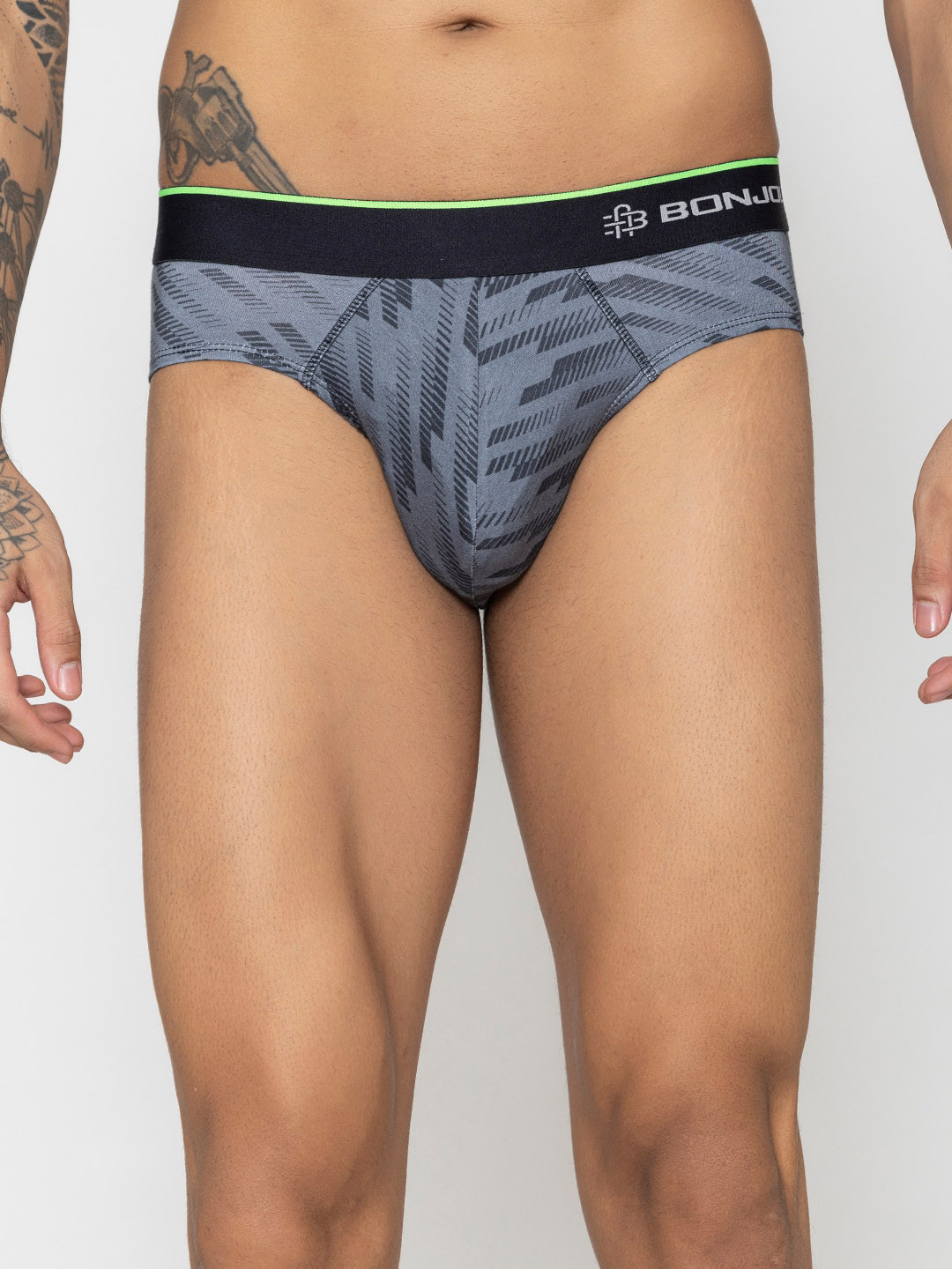 Bonjour Men Printed Cotton Basic Briefs BJ10016-CMP03