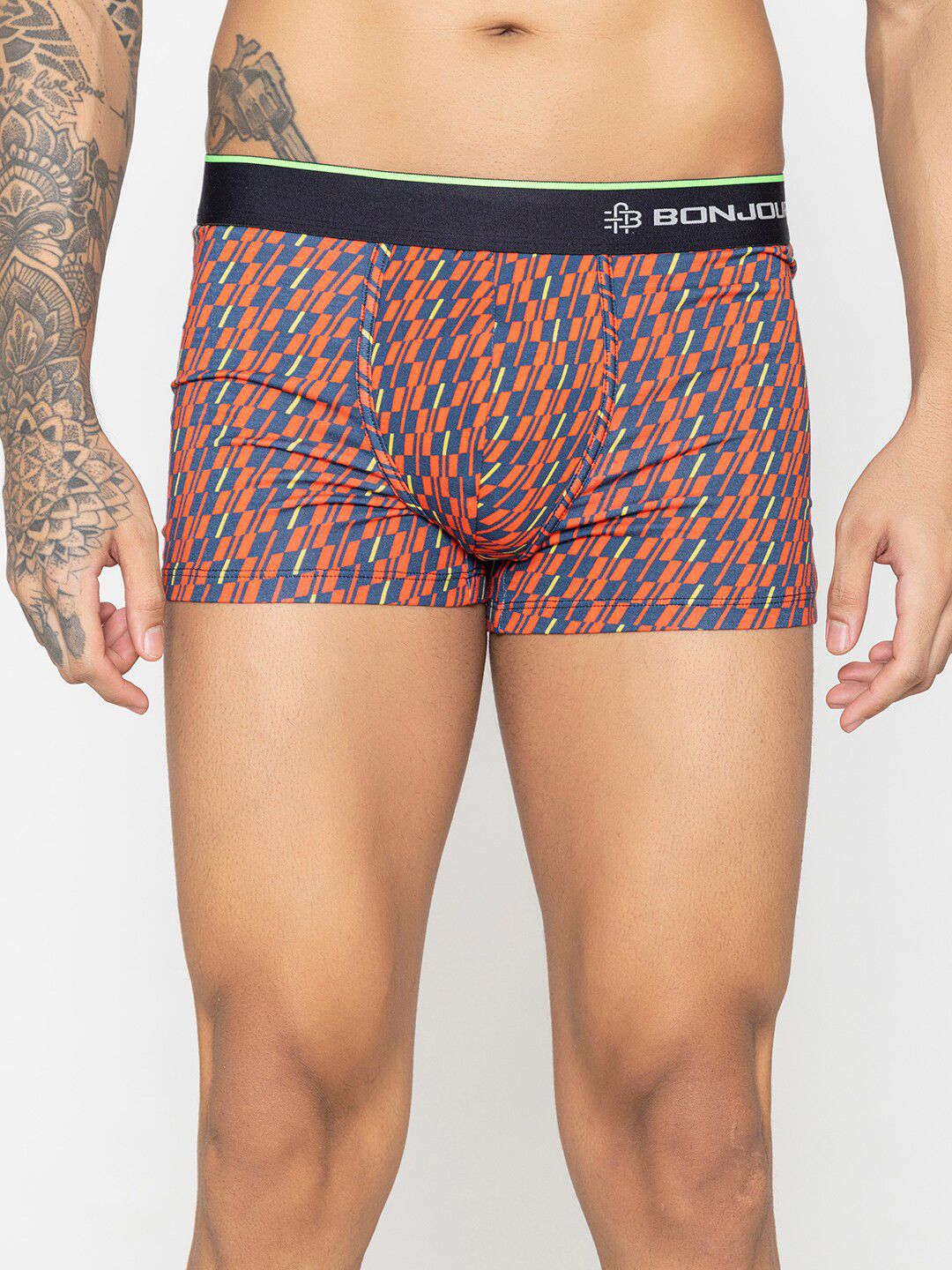 Bonjour Printed Cotton Super Soft Anti-Bacterial Trunks- BJ10017-CMP01