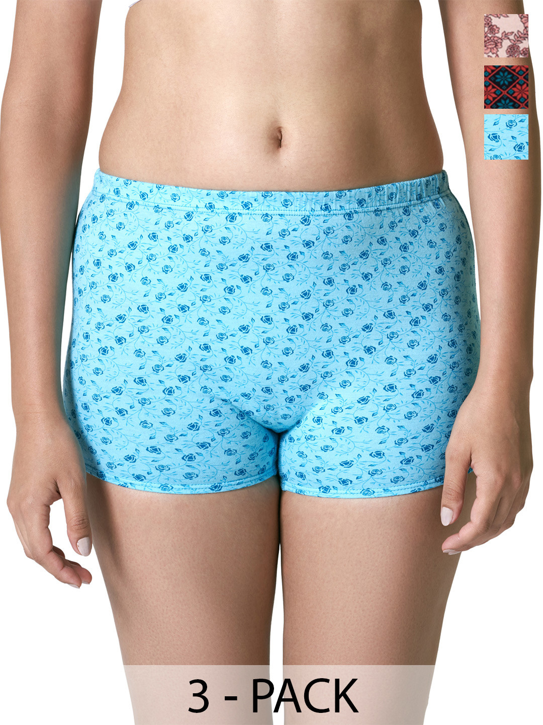 BLOSSOM Pack Of 3 Assorted Printed Boy Short Briefs PRINTED.SHORTY_MIXED_32_3P