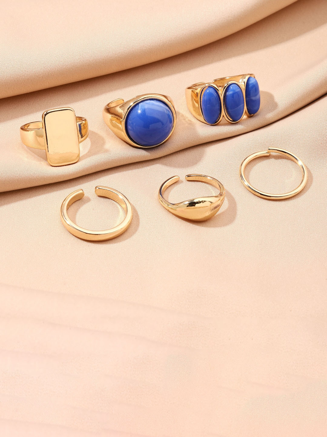 SALTY Set of 6 Streetwise Rings