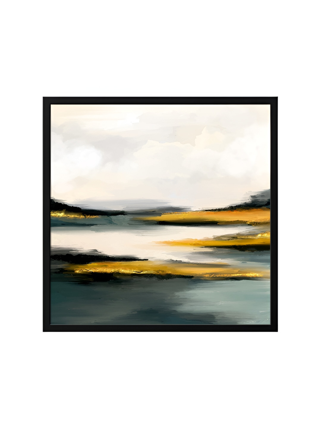 999Store Grey & White Canvas Abstract Wall Art