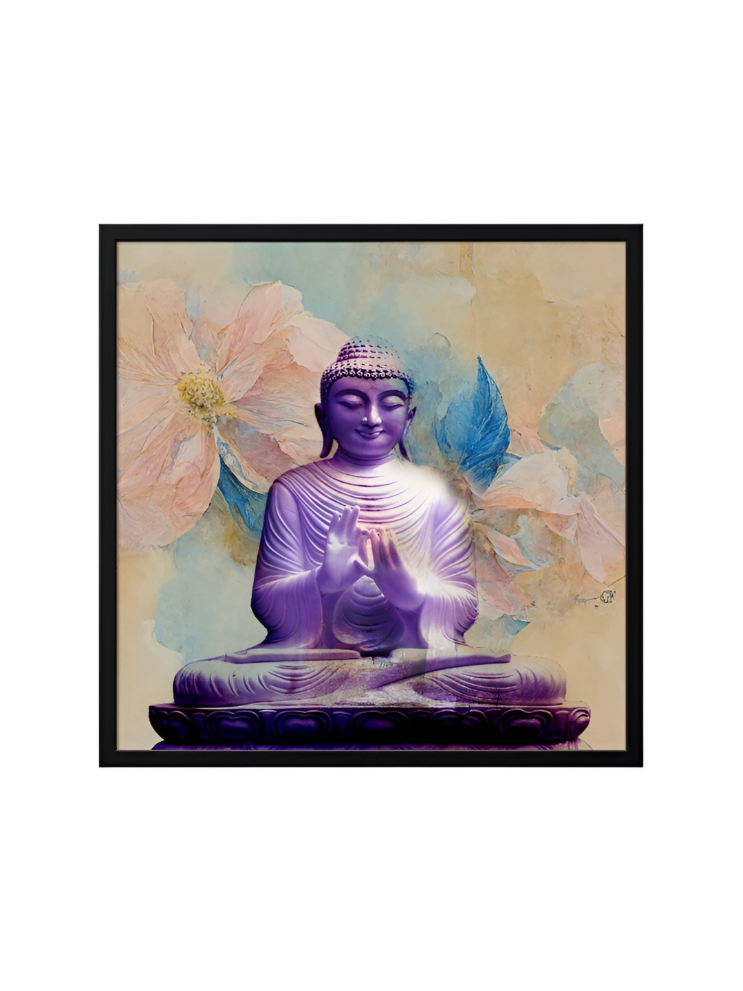 999Store Buddha Canvas Wall Square Paintings Wall Art - 24 x 24In