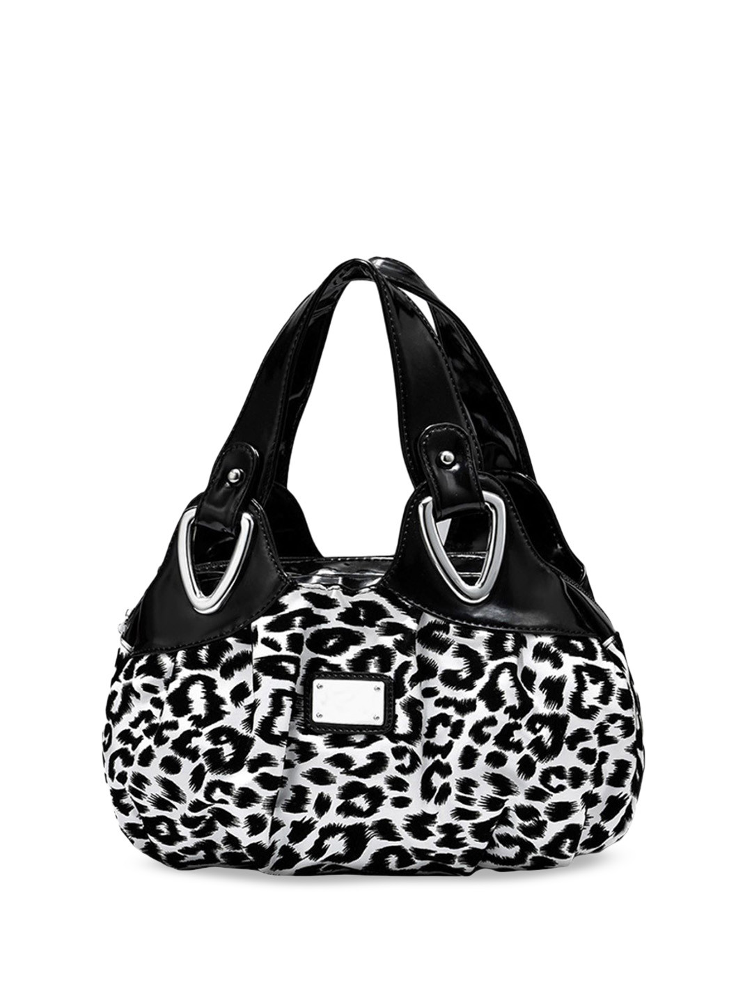 SYGA Geometric Printed Leather Bowling Handheld Bag with Quilted