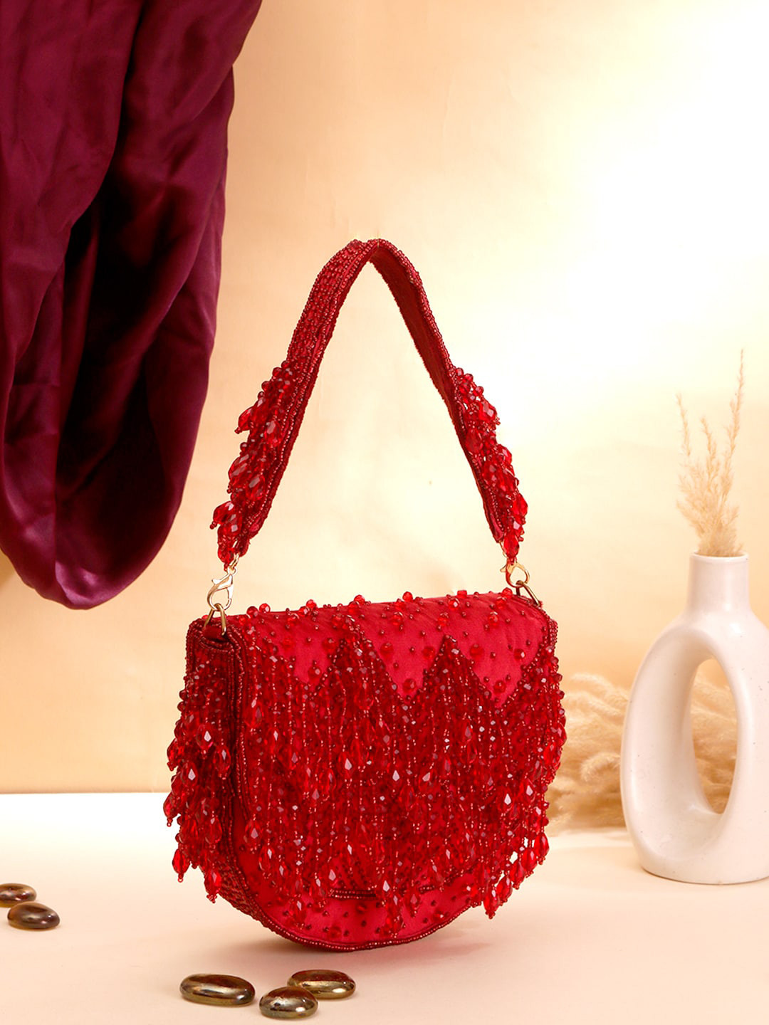 Swisni Embellished Clutch Bag