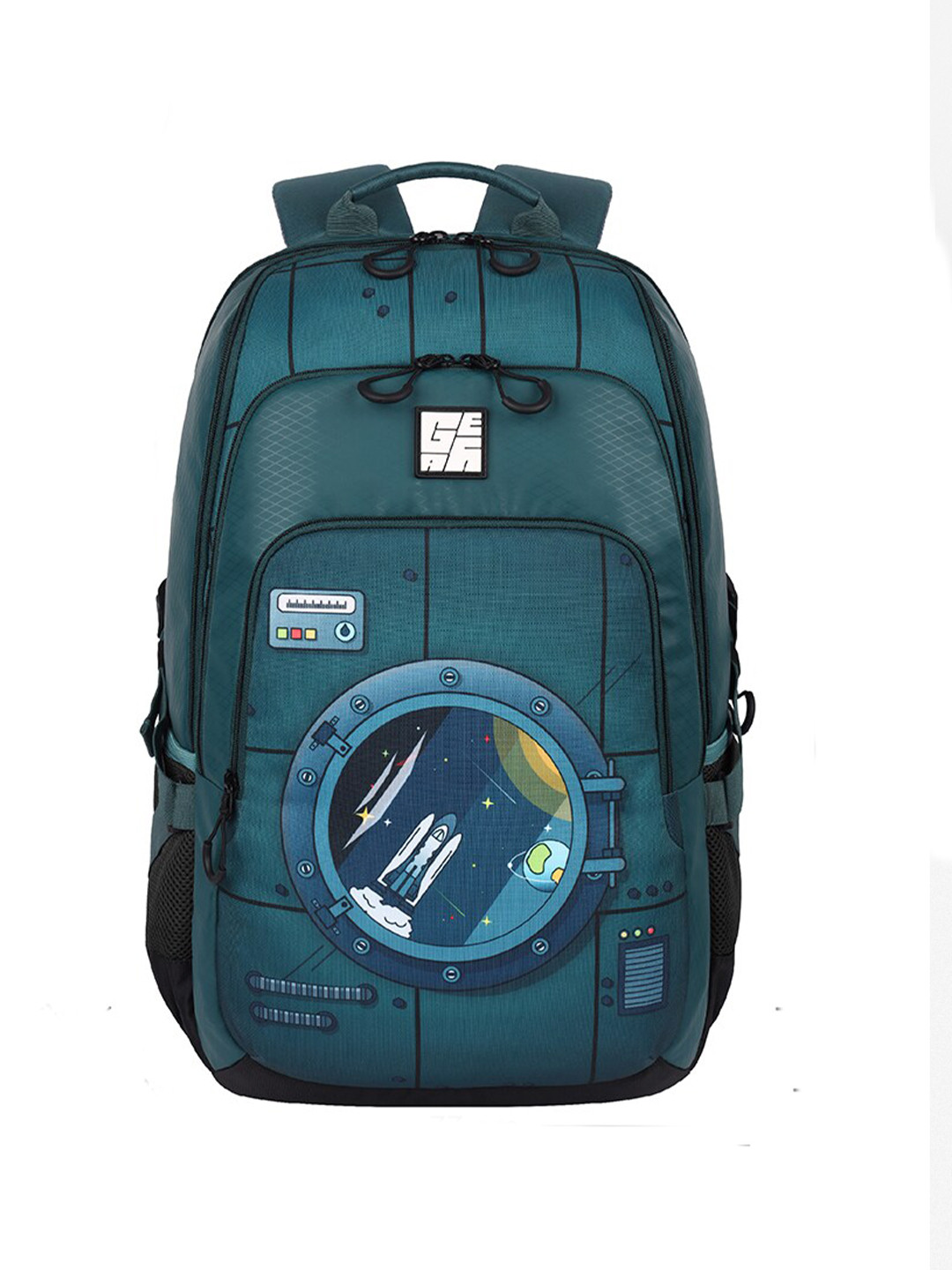 Gear Boys Graphic Printed Backpack with Compression Straps