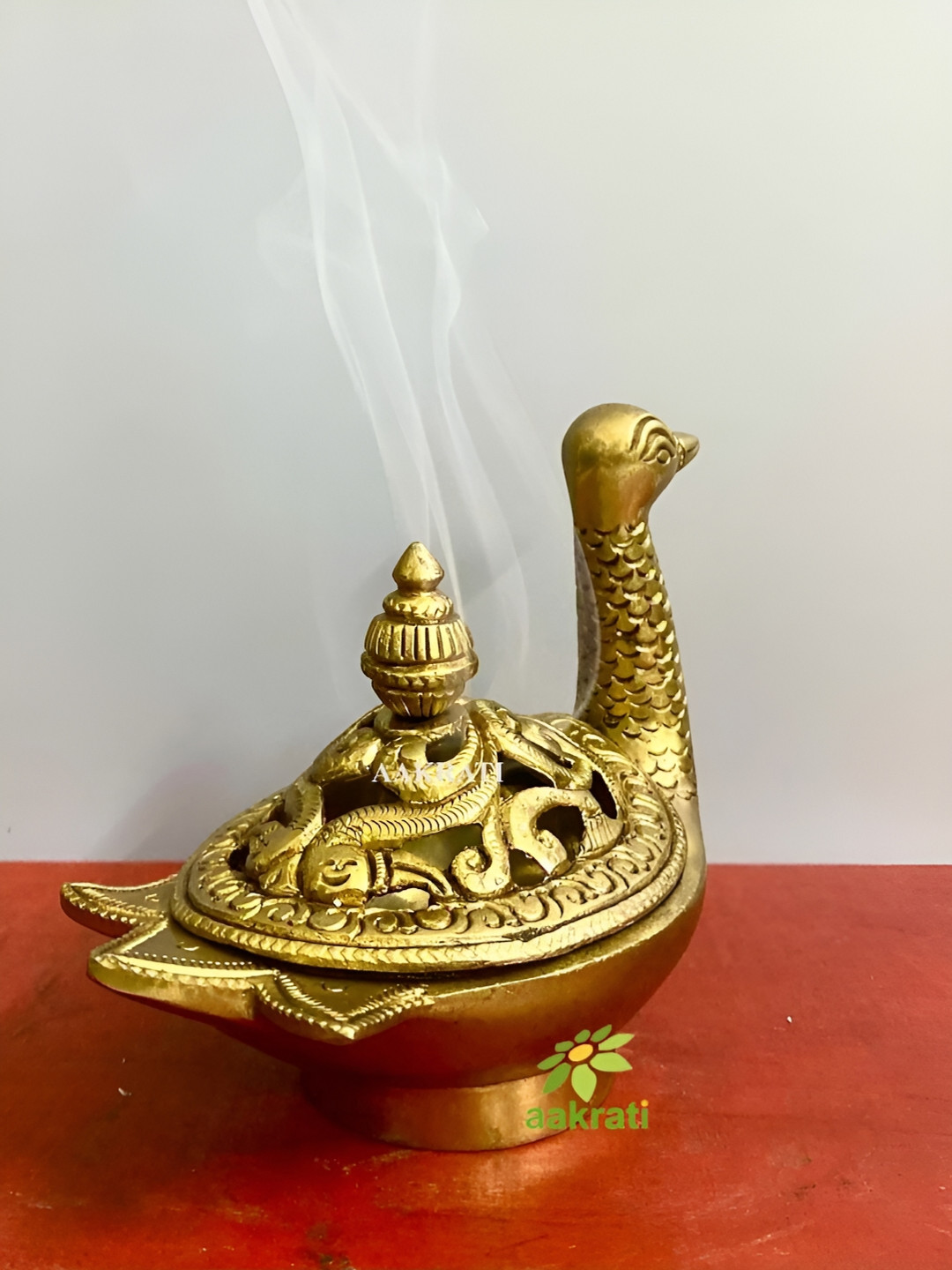 Aakrati Yellow Brass Metallic Living Room Set of 2 Small Showpieces - 5 Inches