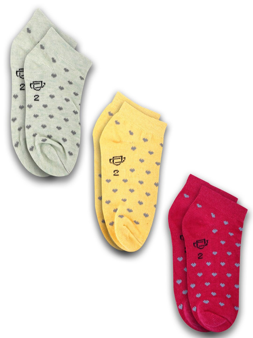 Dollar Socks Pack Of 3 Kids Shoe Liner Socks
