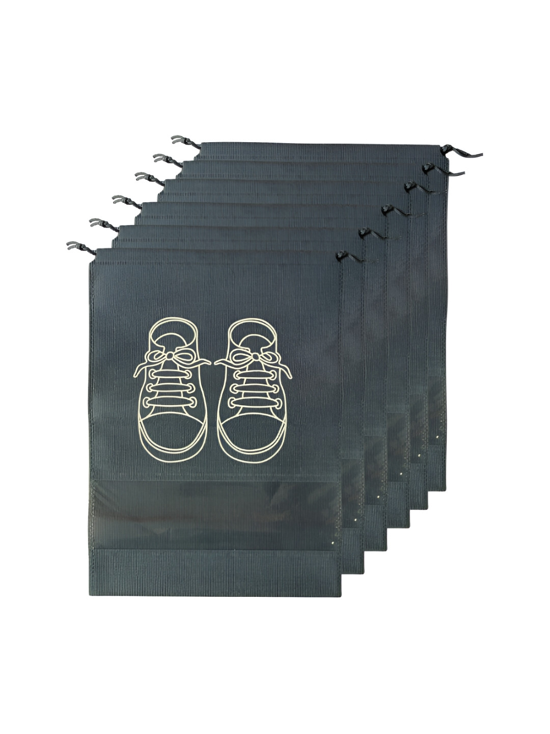 UniKart Grey 6 Pieces Reusable Shoes Organisers