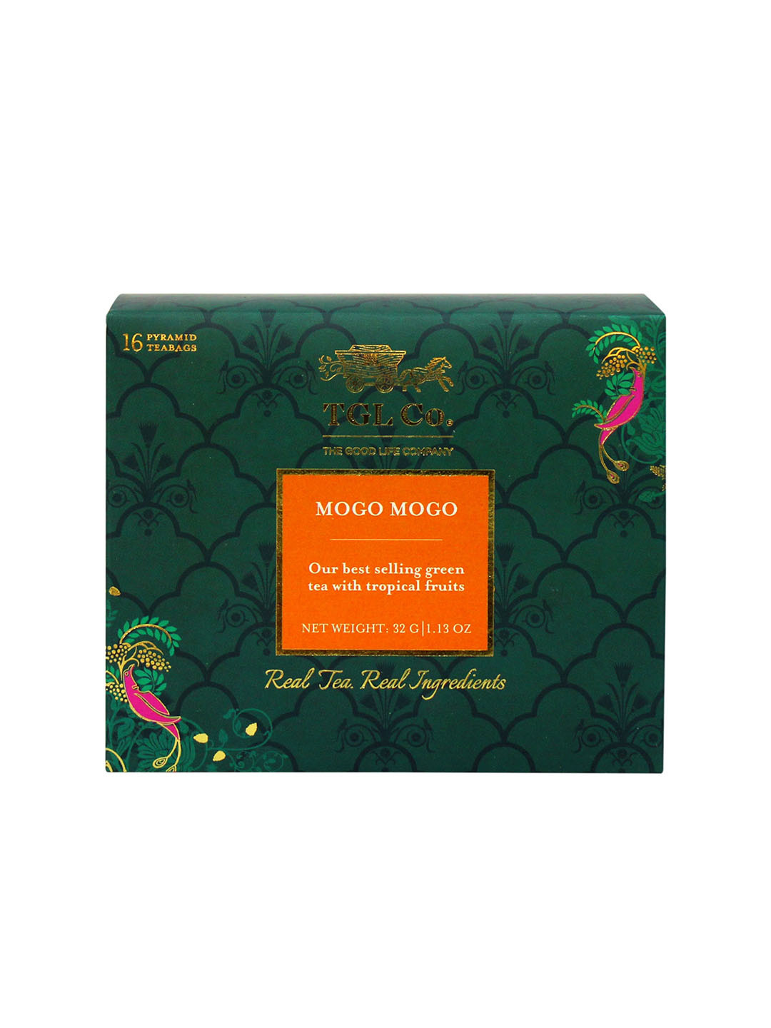 TGL Co. Set Of 2 Mogo Mogo Green Tea Bags - 2 gm Each