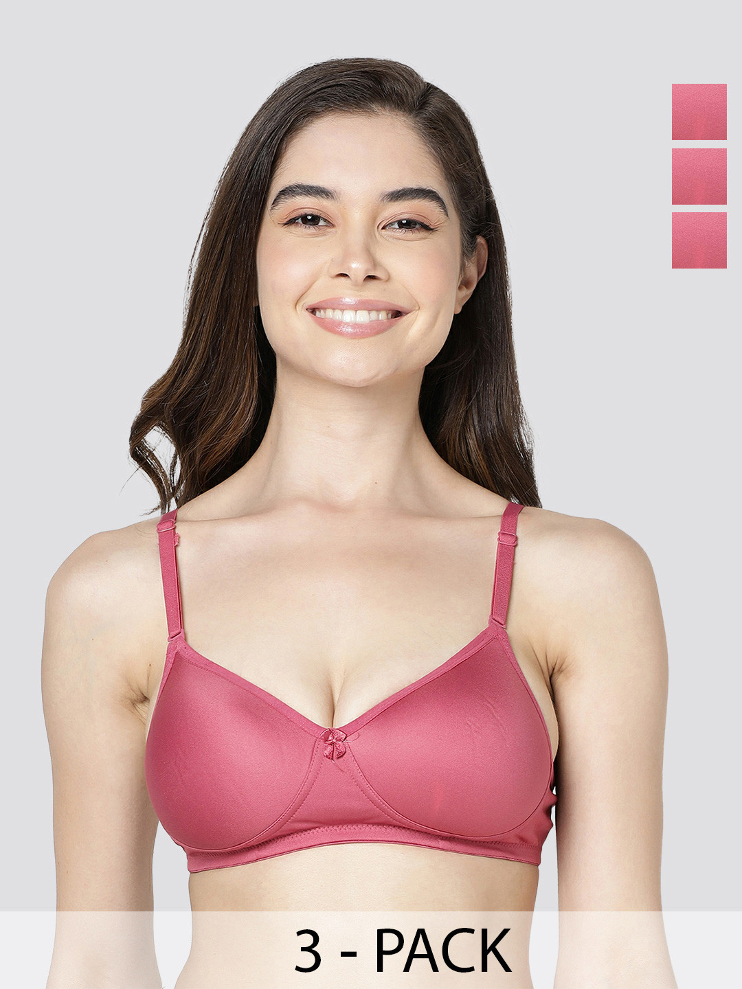 Kalyani Maria Pack of 3 Lightly Padded Seamless T-Shirt Bra RST-RST-RST