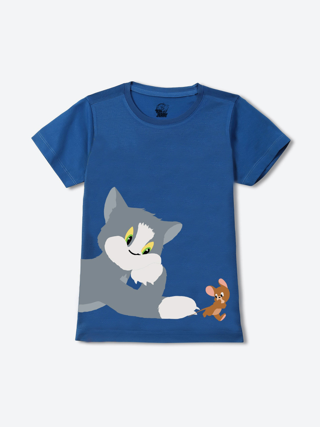 YK Warner Bros Boys Colourblocked Applique T-shirt