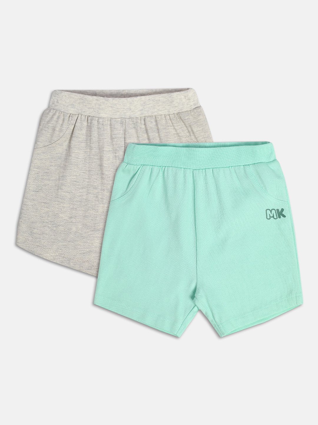 MINI KLUB Boy Solid Pack Of 2 Shorts Slip-On Closure