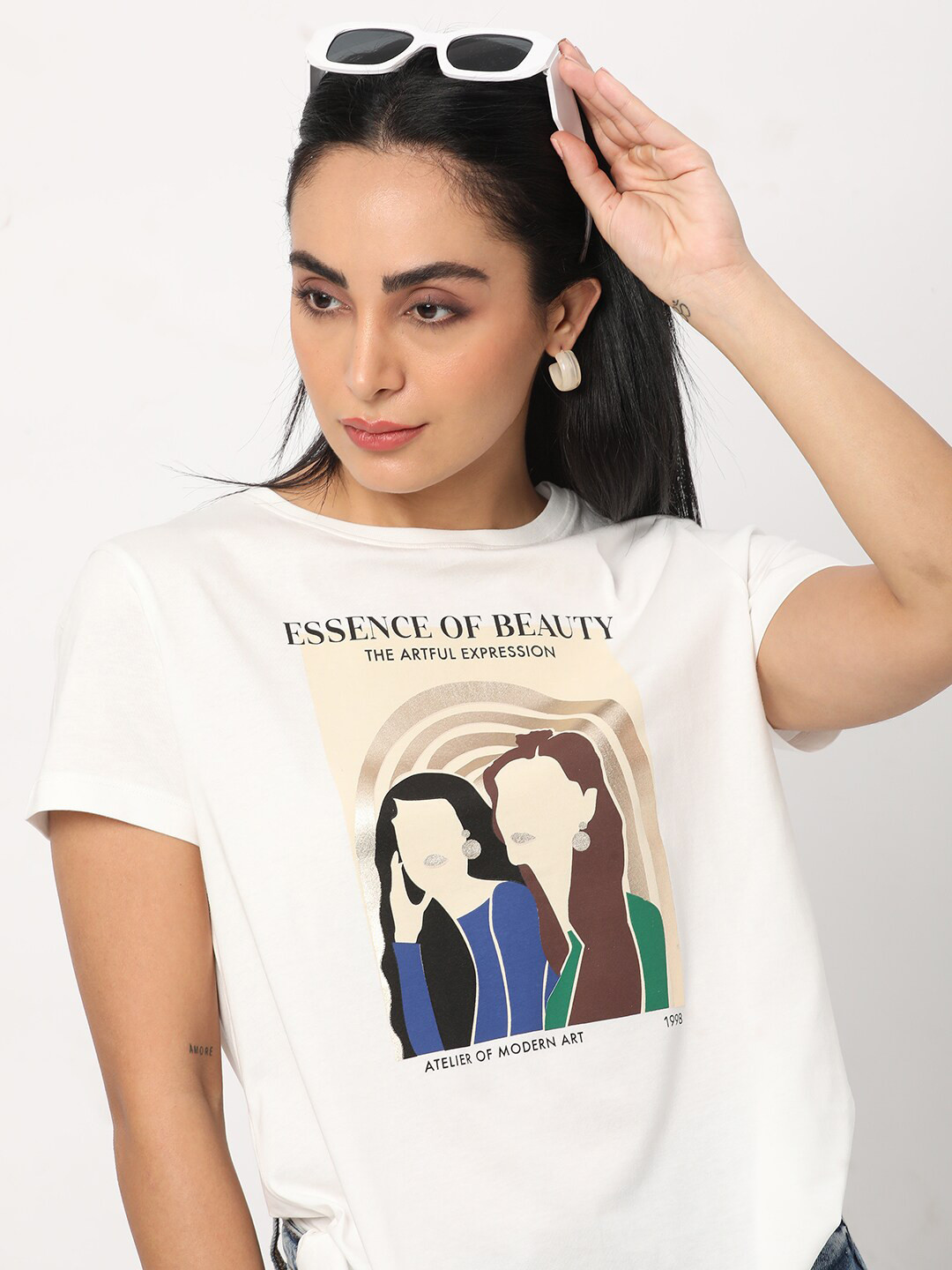 R&B Print Cotton Top