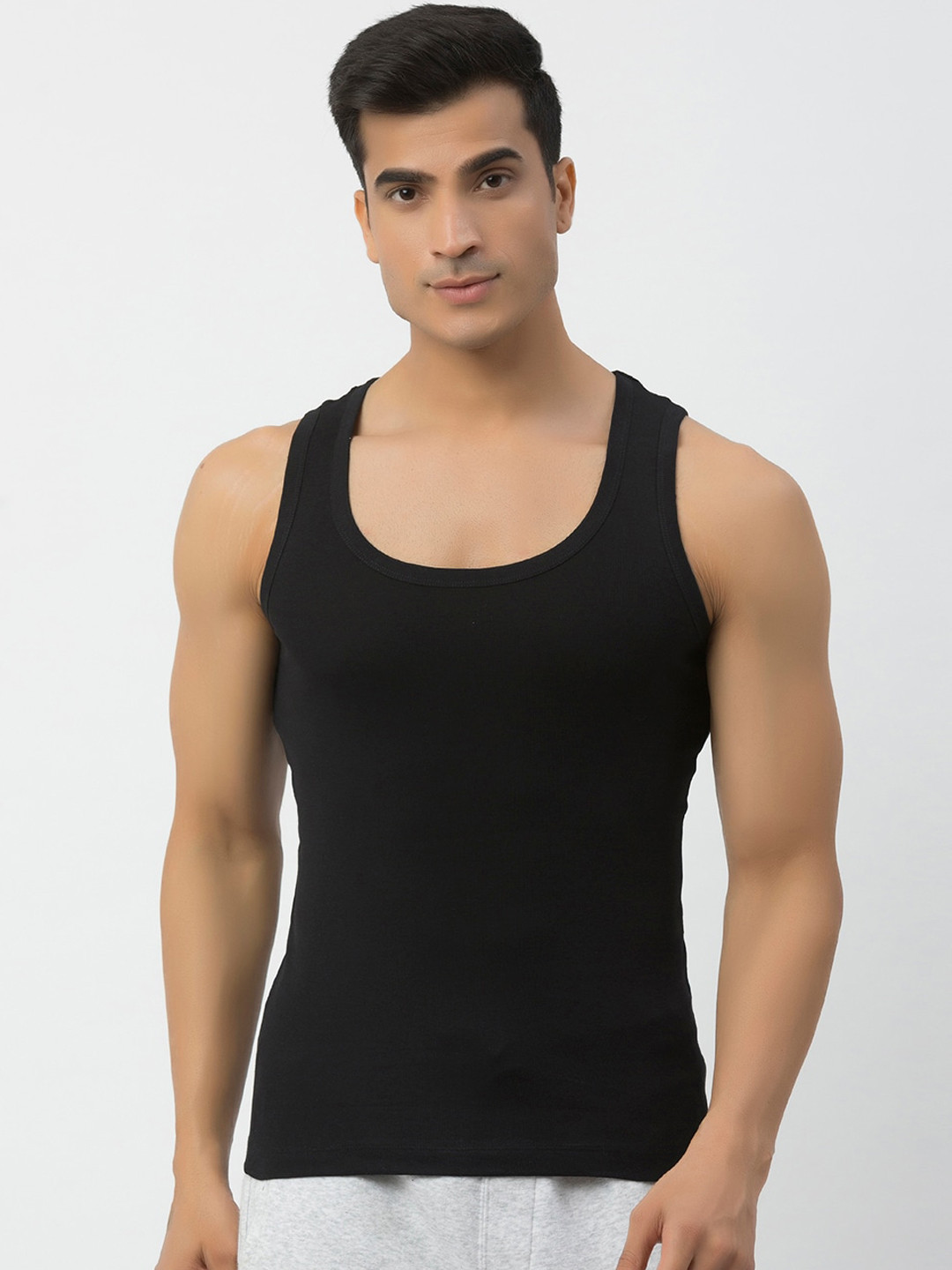 John Players Round Neck Cotton Innerwear Vests
