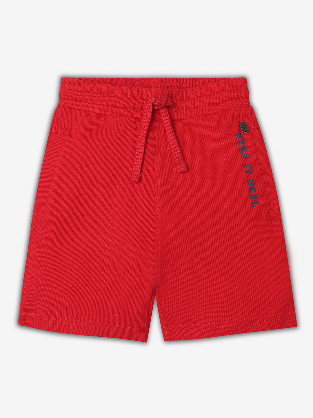 Ed-a-Mamma Boys Solid Shorts With Drawstring Closure