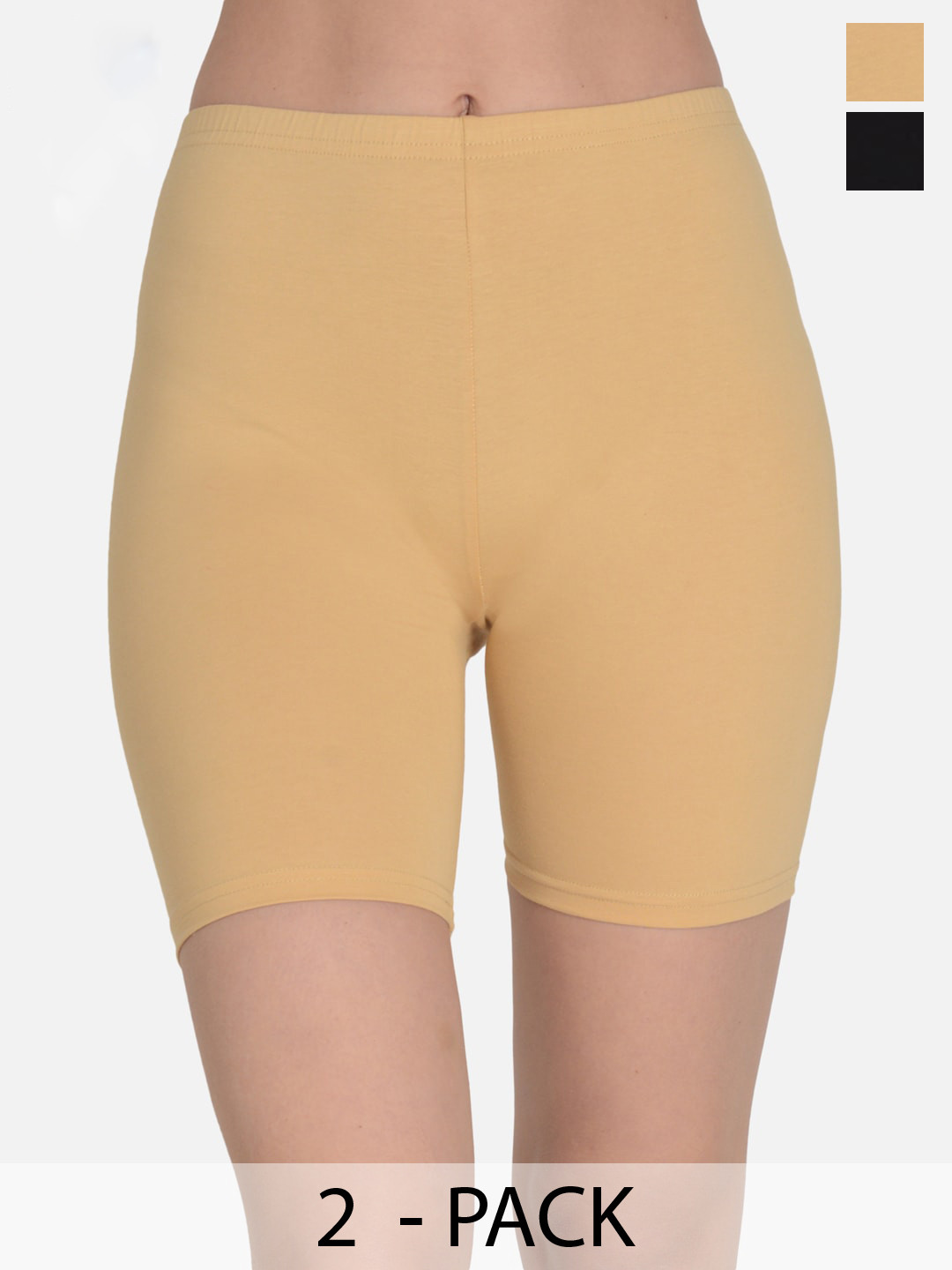 mod & shy Women Skinny Fit Cycling Sports Shorts with Antimicrobial Technology