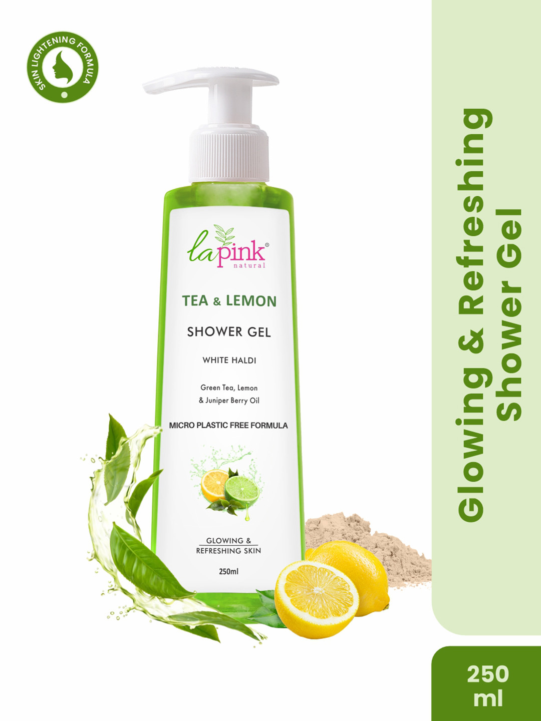La Pink Tea & Lemon Sulphate Free Shower Gel for Soft, Glowing & Refreshing Skin - 250 ml