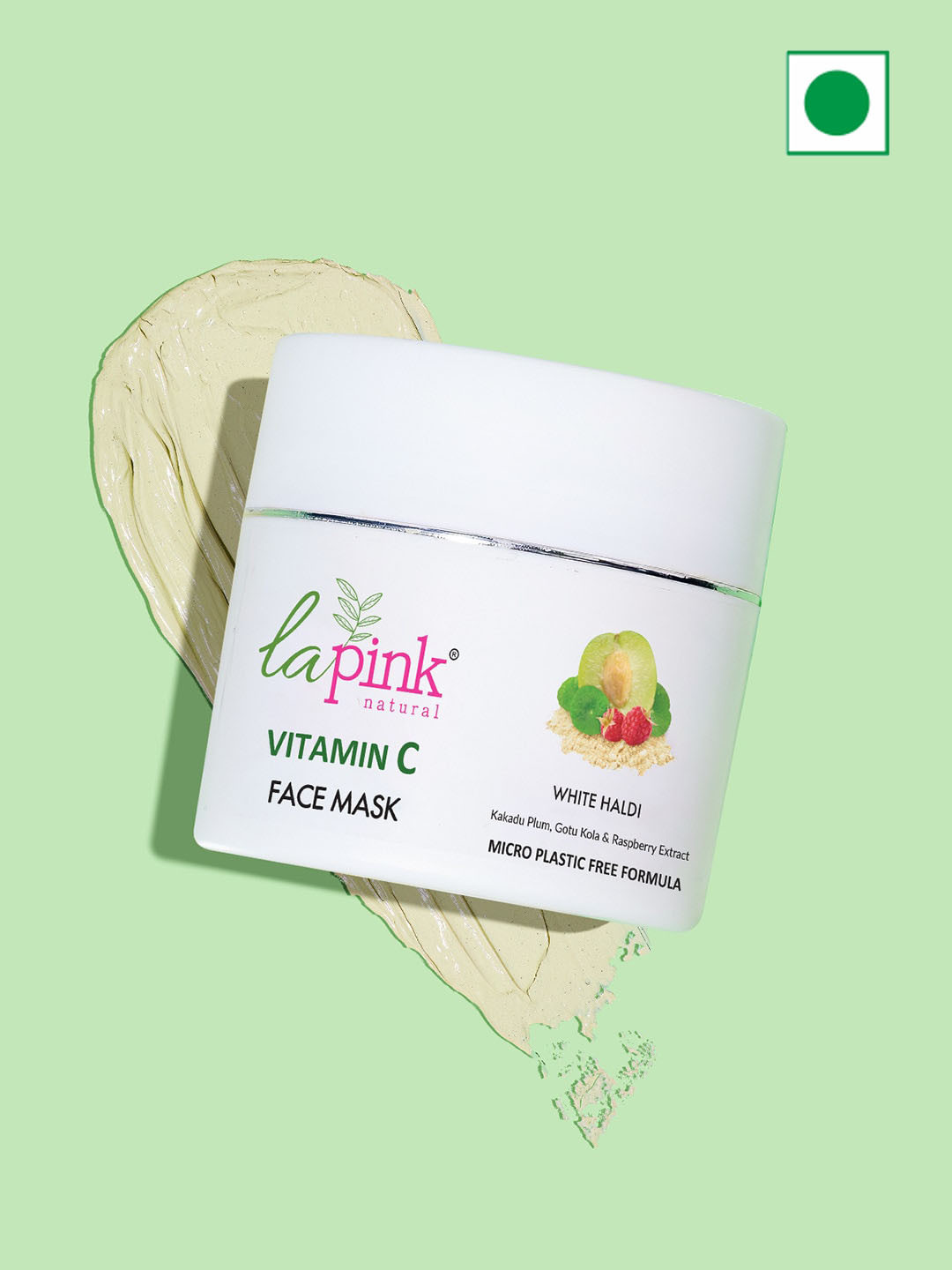 La Pink Vitamin C De-Tan Face Pack Mask for Glowing & Spotless Skin - 100g