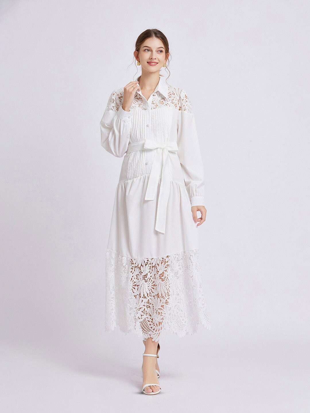 JC Collection Floral Shirt Maxi Dress