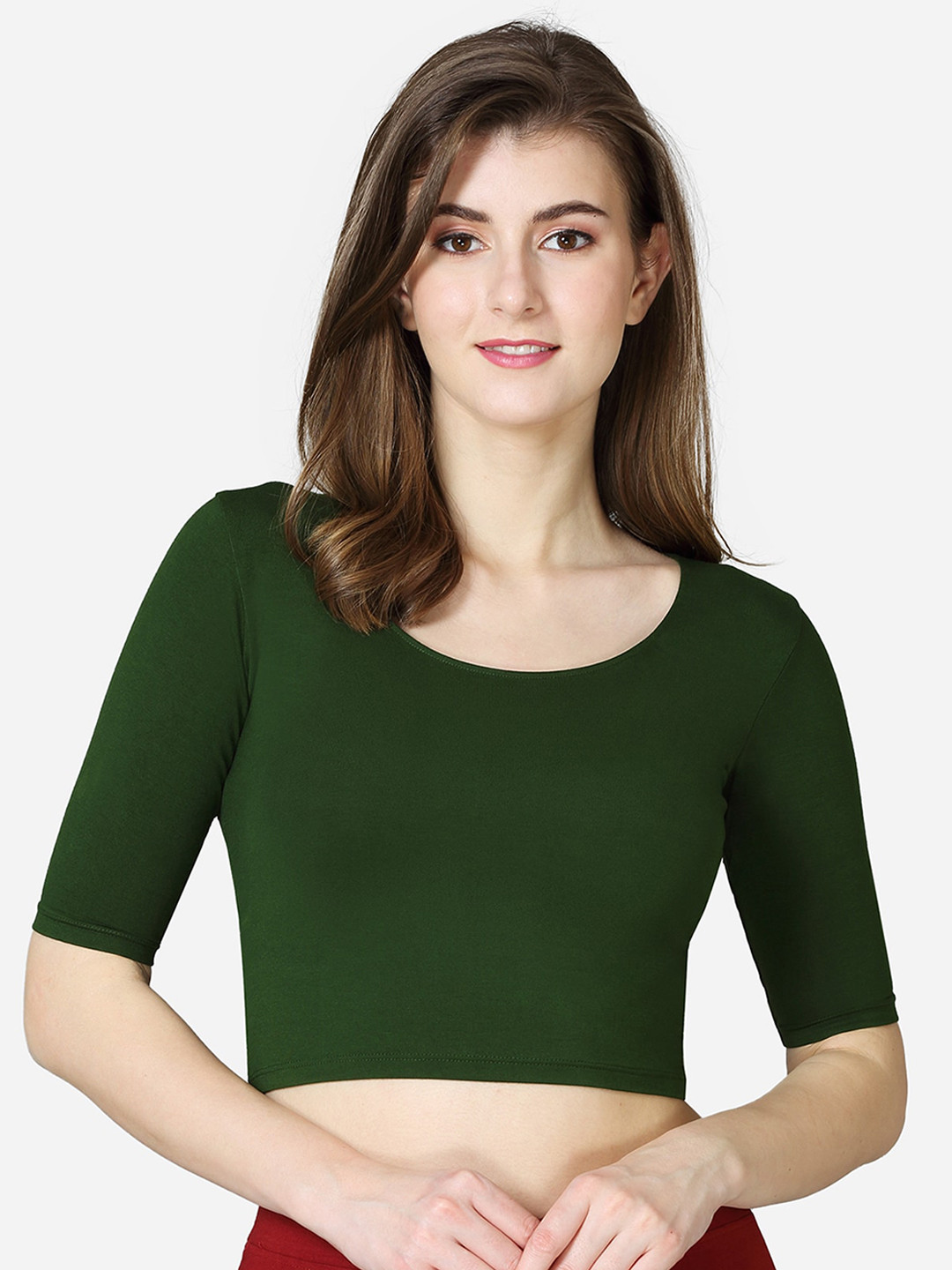 VStar Deep Front Neck Comfy Saree Blouse