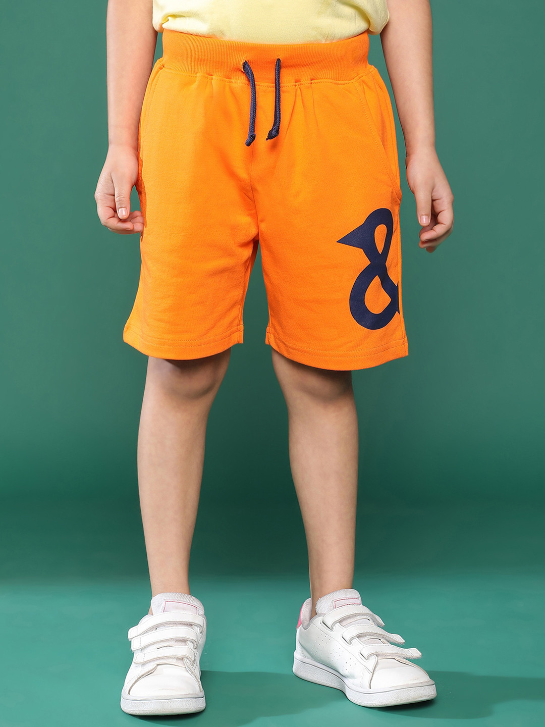 TALES & STORIES Boys Solid Outdoor Shorts With Drawstring Closure