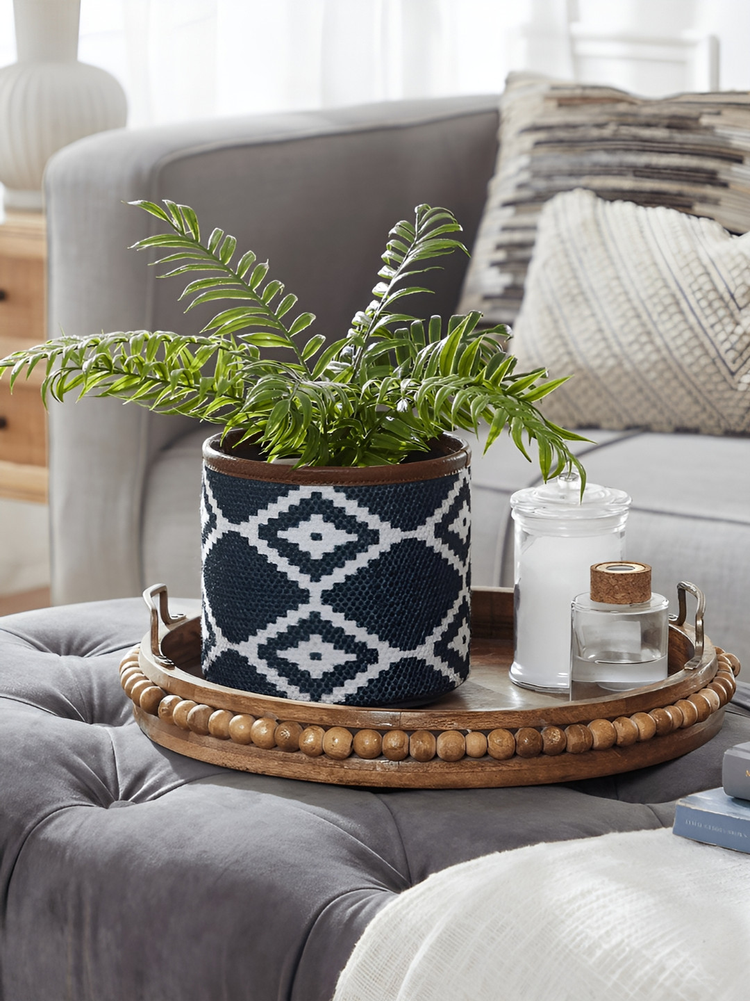 Mona B Black Block Planters