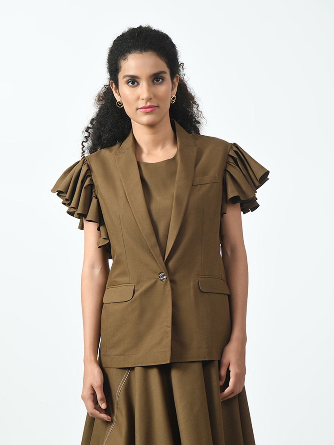 OFFICE & YOU Women Crop Tailored Jacket