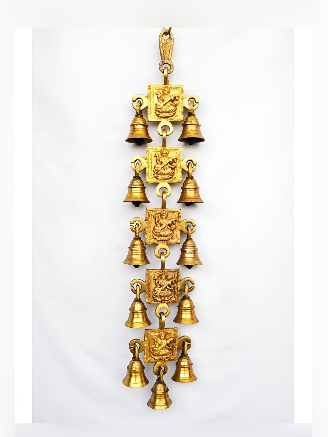 Aakrati Brass Ethnic Motifs Antique Hall Wall Hangings-18.4In