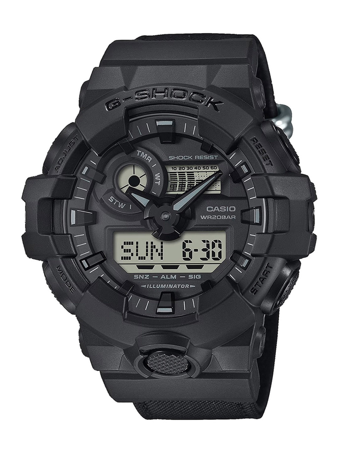 CASIO Men G-Shock GA-700BCE-1ADR Black Analog-Digital Dial Black Resin Strap Watch G1525