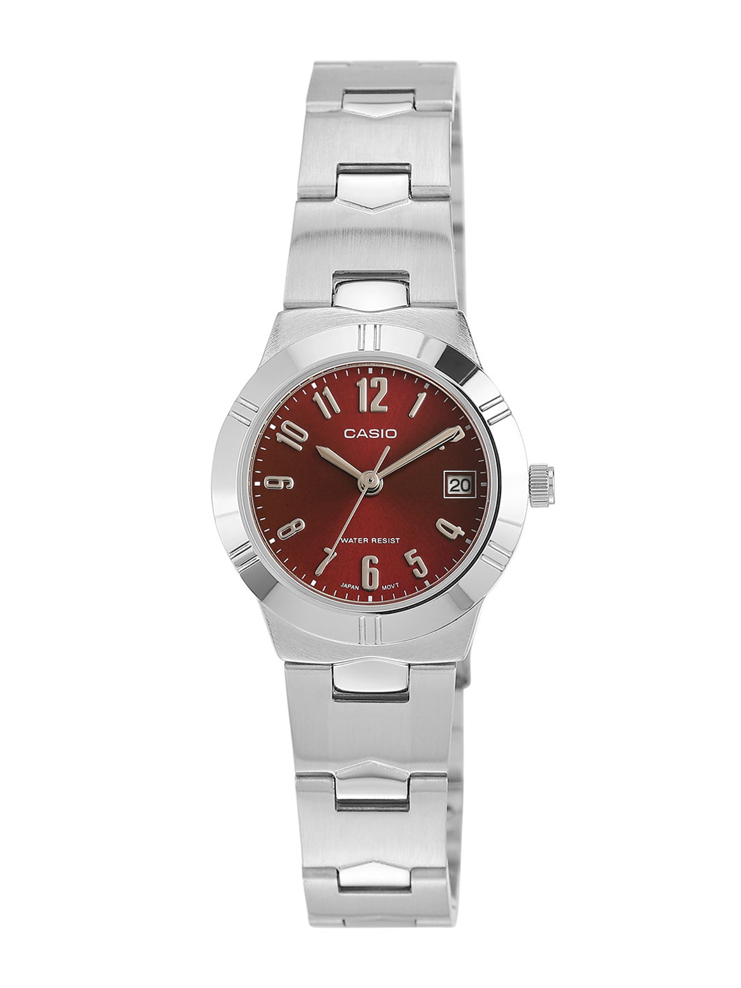CASIO Women Titanium Dial & Stainless Steel Bracelet Style Straps Analogue Watch A2275