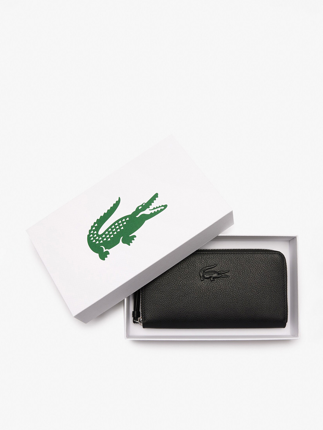 Lacoste Women Leather Zip Around Wallet