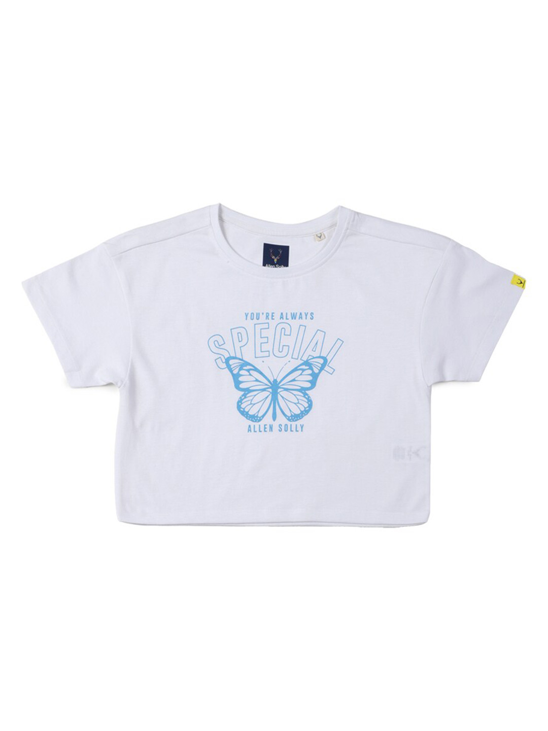 Allen Solly Junior Girls Printed Applique T-shirt