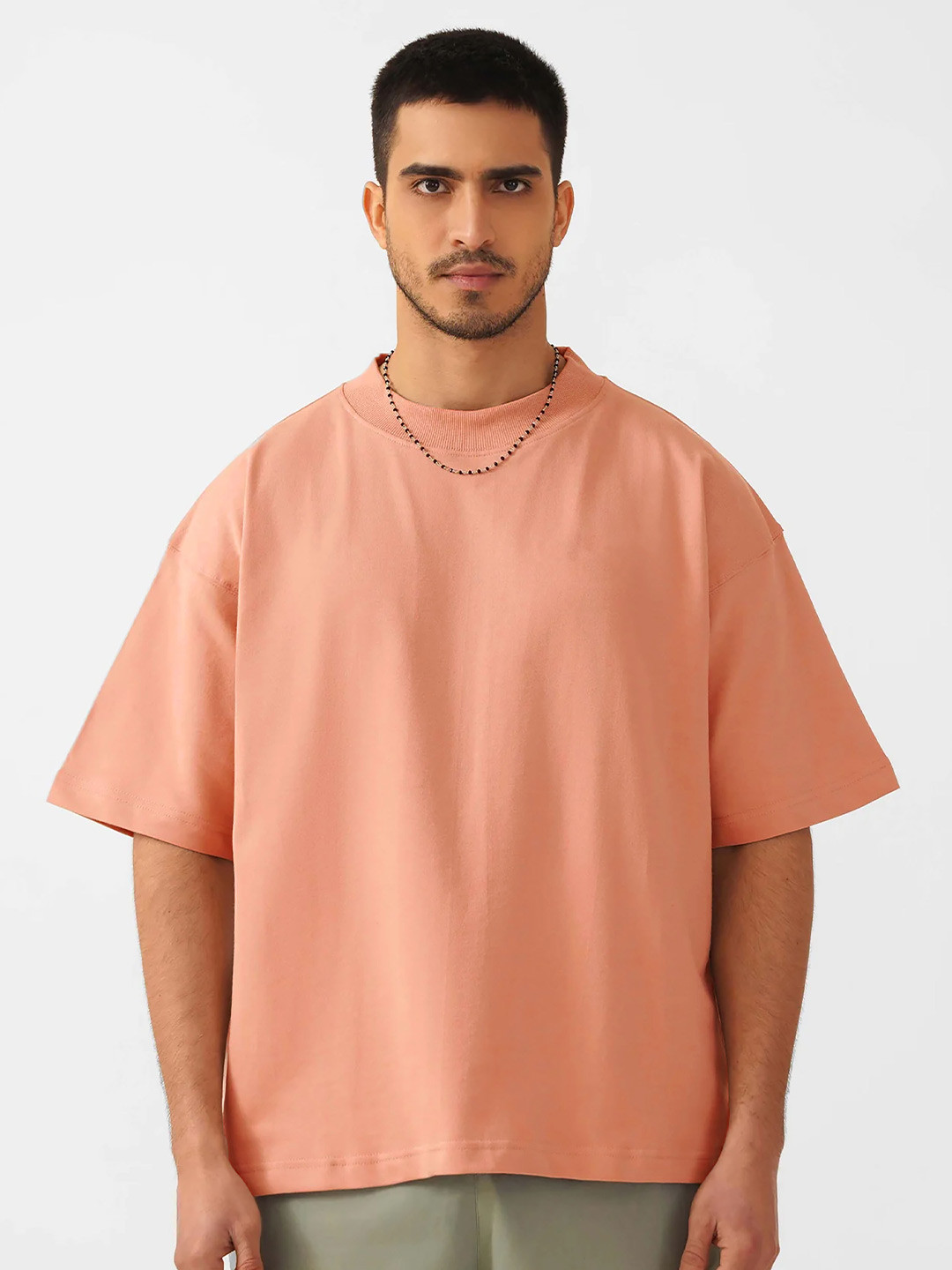 MISCHIEF MONKEY Men V-Neck Raw Edge T-shirt