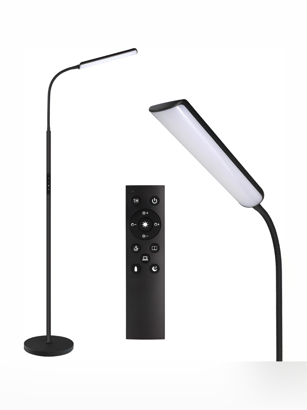 THE ARTMENT Black & White Fluid LED Floor Lamp