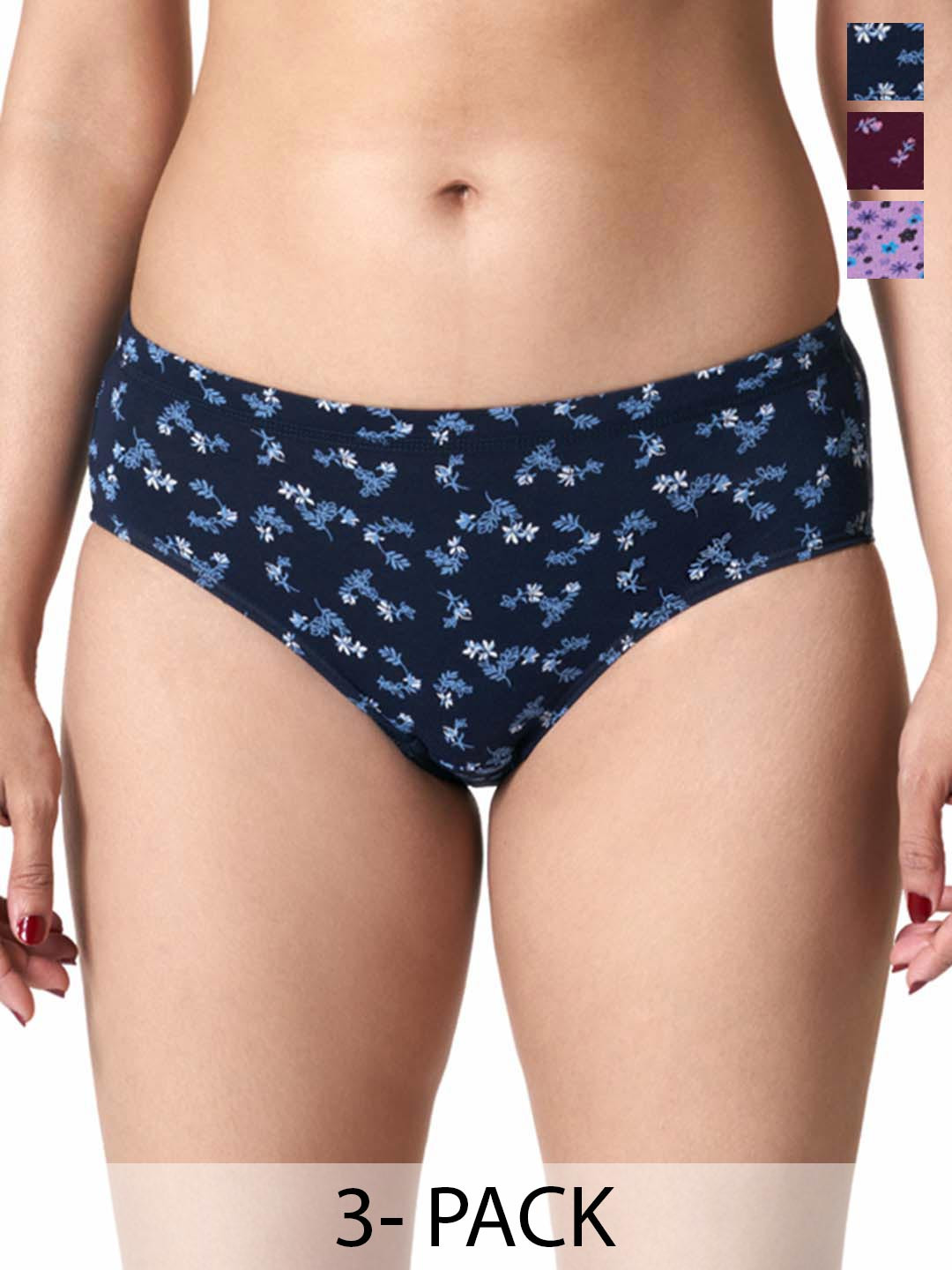 BLOSSOM Women Printed Hipster Briefs_GARDEN PANTY 3 PACK