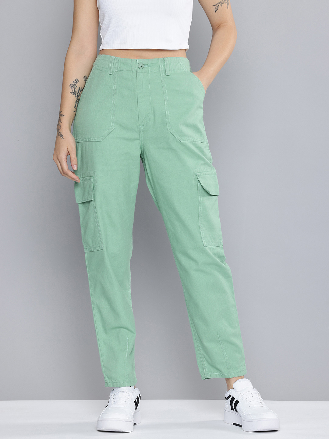 Levis Women 80s Loose Tapered Fit Stretchable Jeans