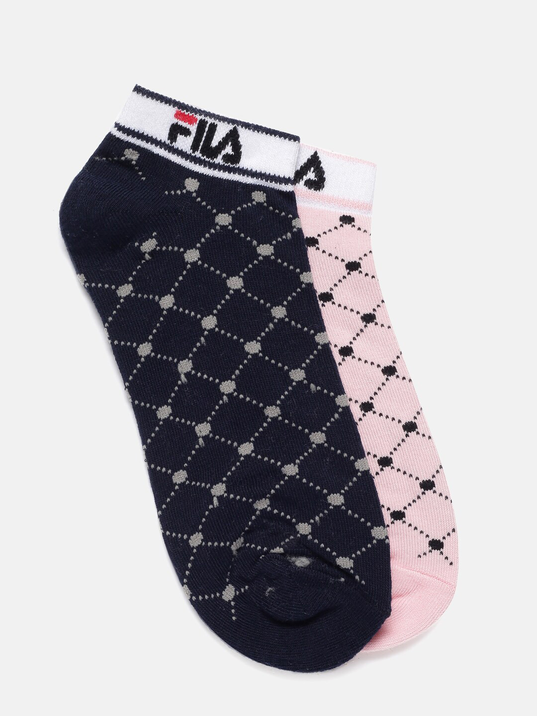 FILA Tara Women Pack Of 2 Patterned Ankle Length Socks