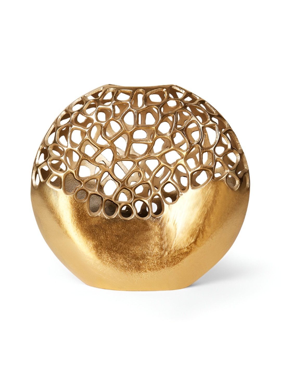 CASA DECOR Brown Textured Flower Zen Vase