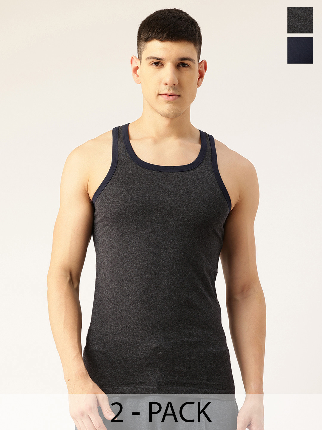 Chromozome Pack Of 2 Tank Innerwear Vests