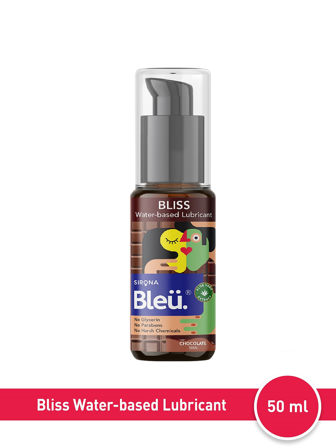 Sirona Bleu Bliss Water-Based Chocolate Lubricant Gel 50ml