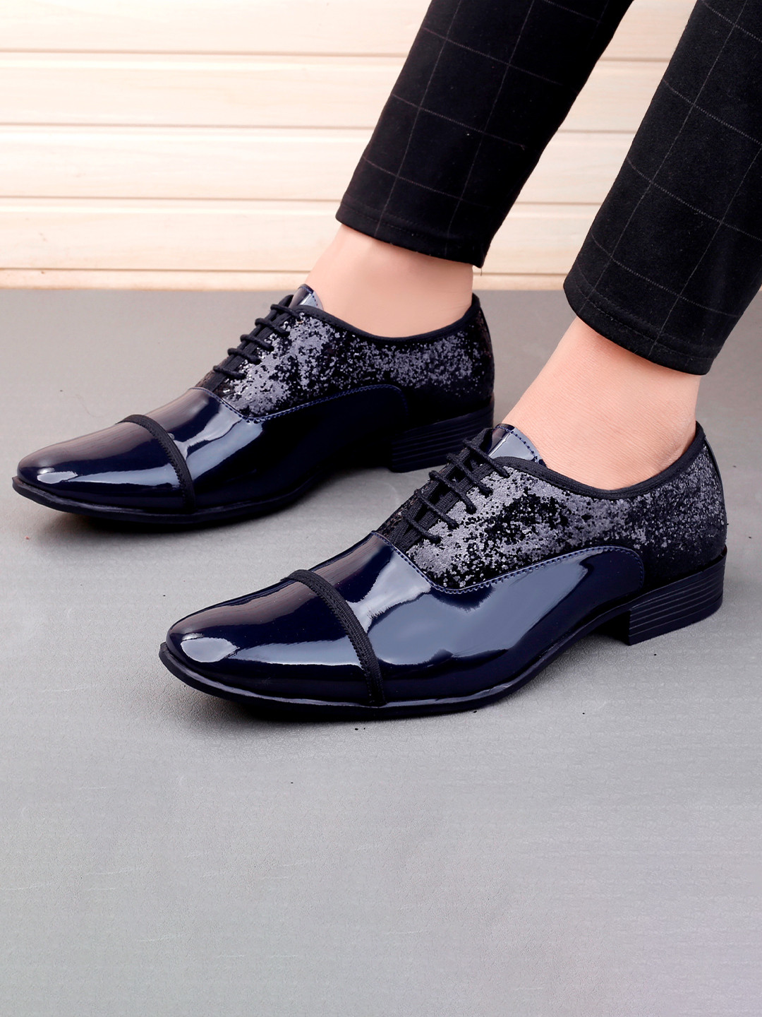 Bxxy Men Textured Party Oxfords