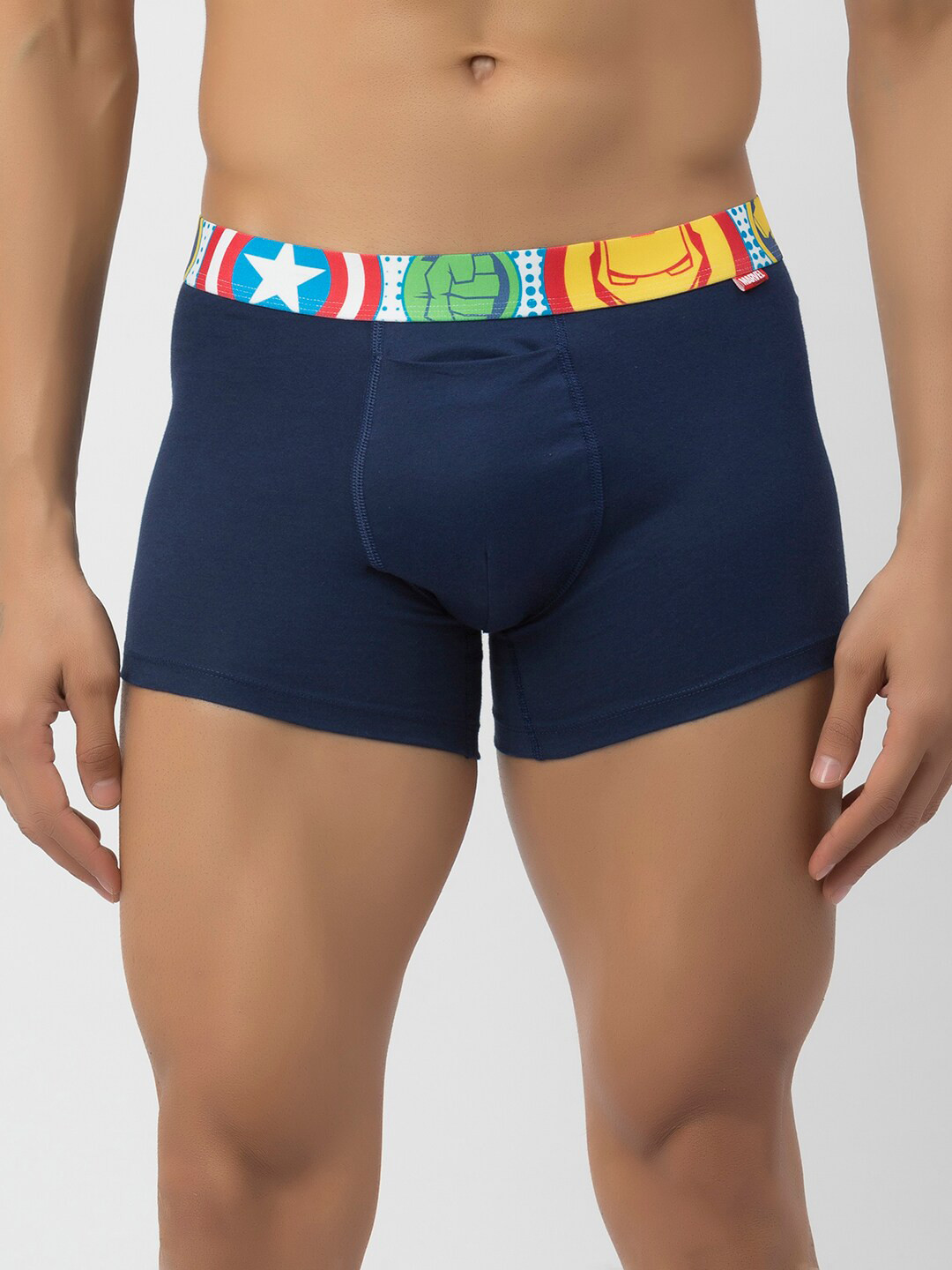 John Players Marvel Printed Mid-Rise Pure Cotton Trunk JTK008M08S