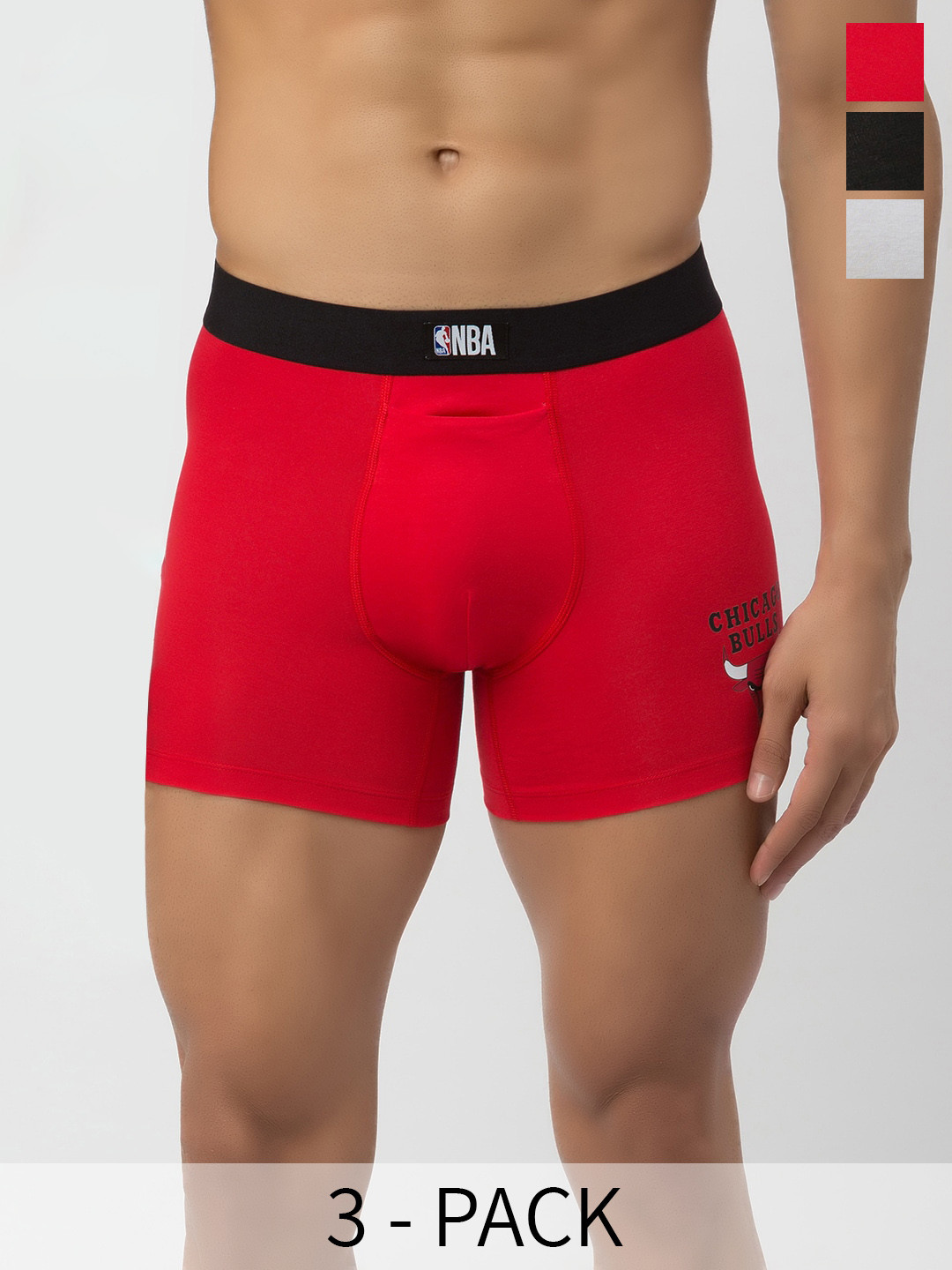 John Players Pack Of 3 NBA Champion Printed Rash-Free Trunk COMBOJP33S