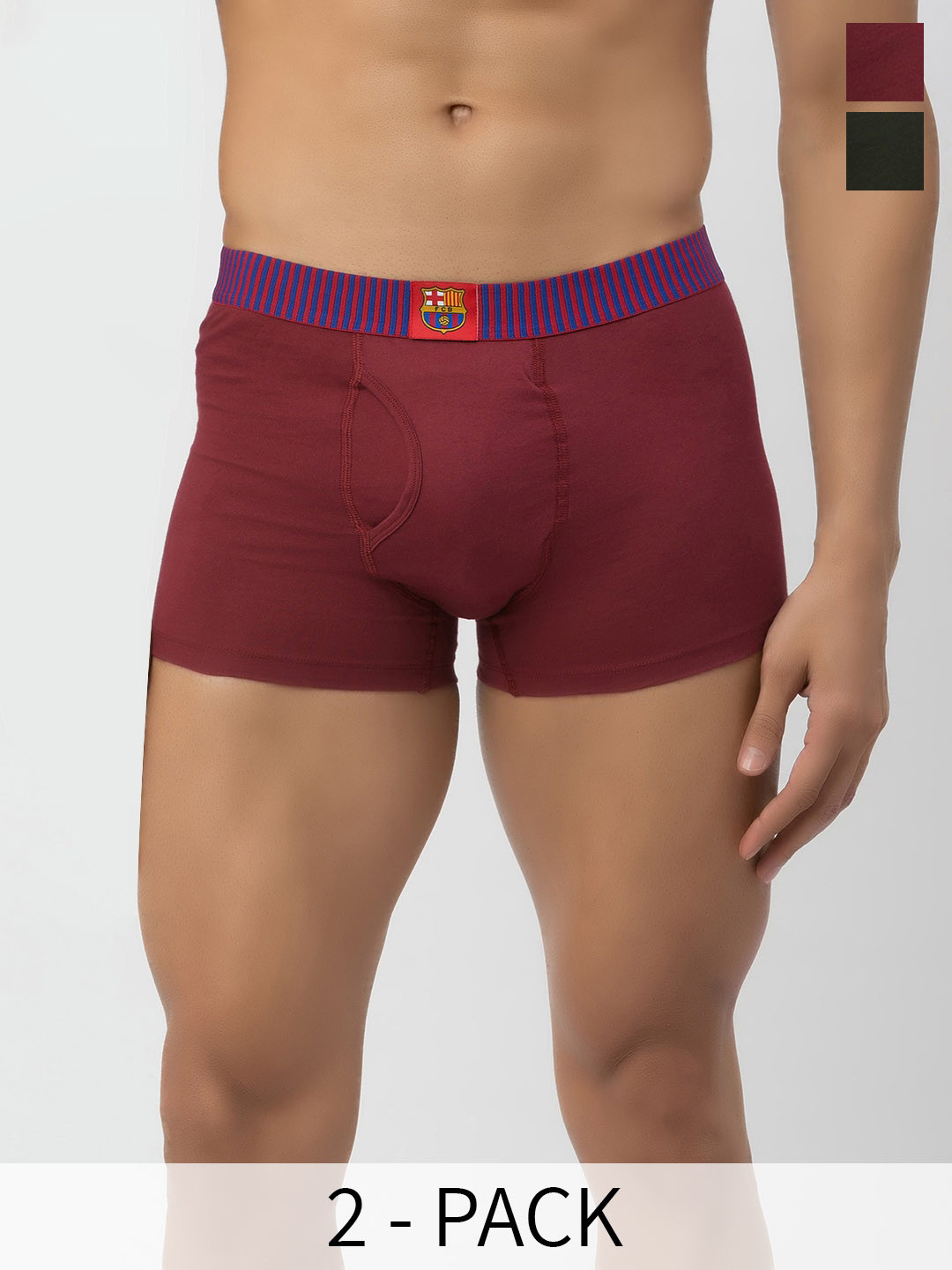 John Players Pack Of 2 Mid Rise Trunk COMBOJP15S