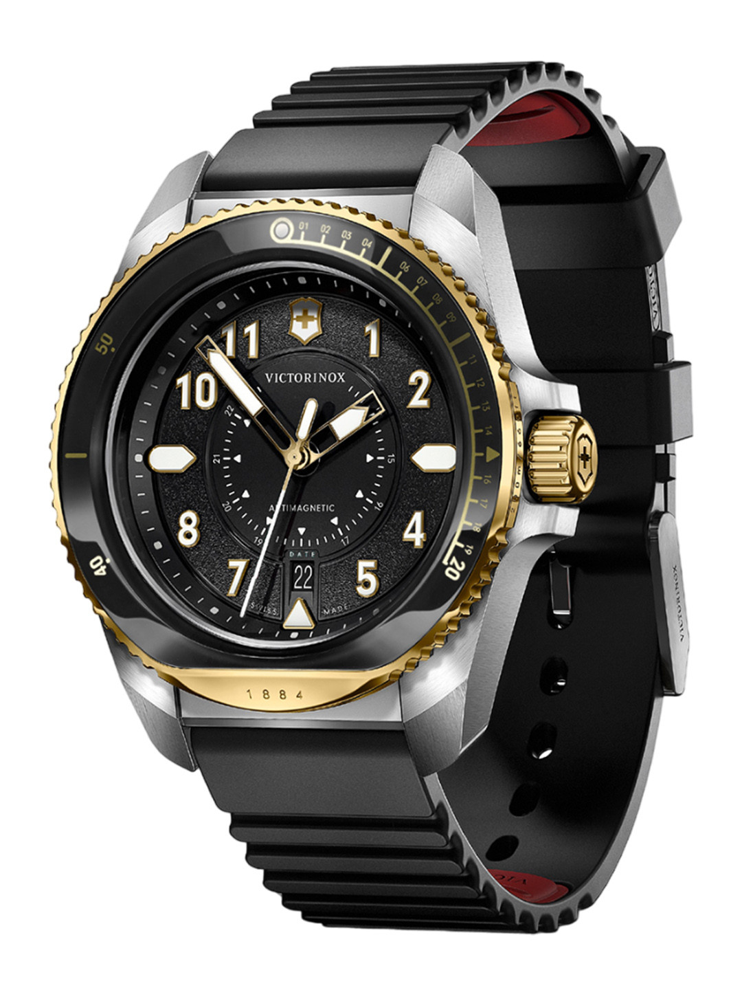 Victorinox Journey Men Stainless Steel Dial & Rubber Straps Analogue Watch 242014