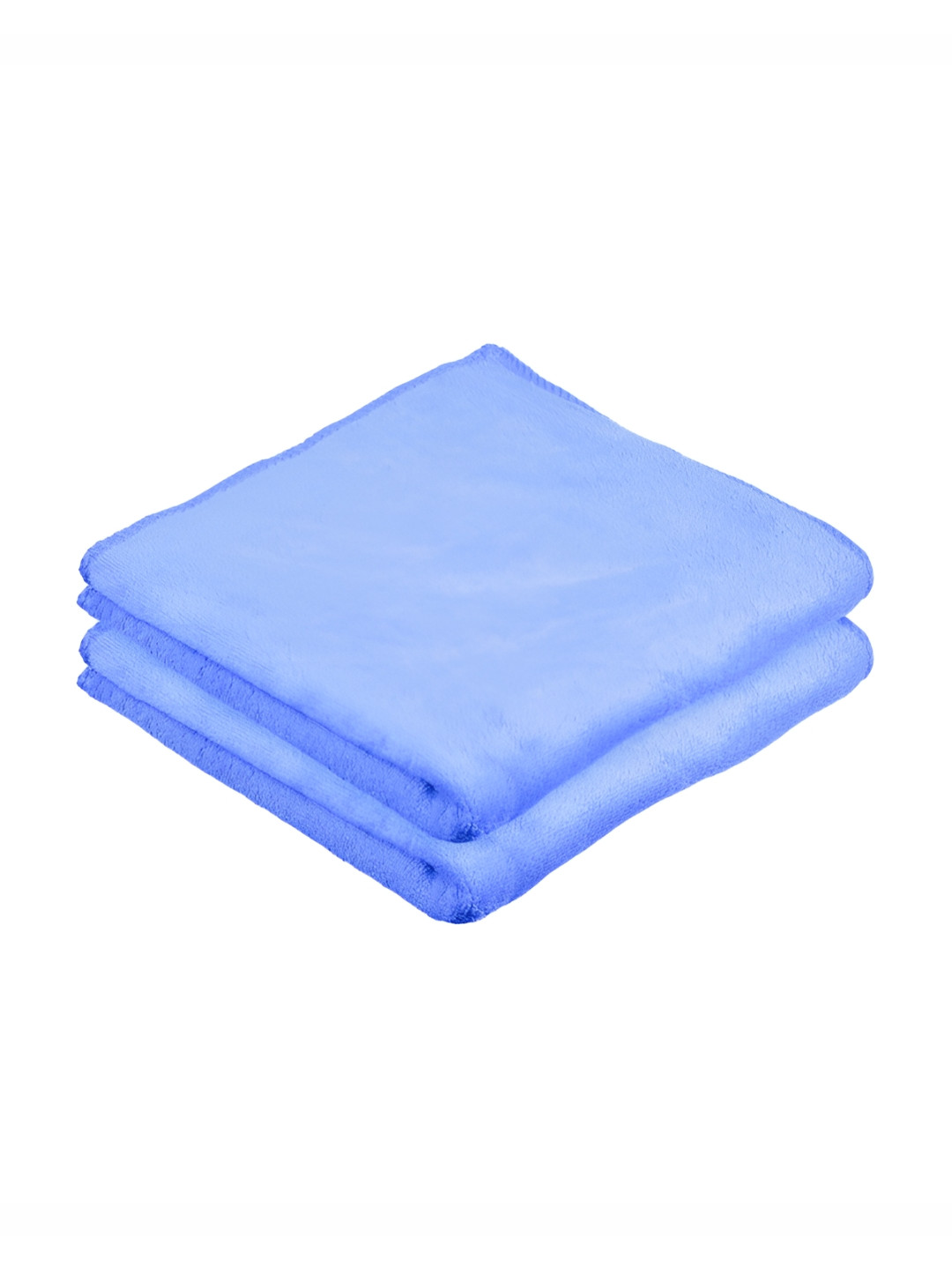 Kuber Industries Blue 2 Pieces 400 GSM Reversible Car Towels
