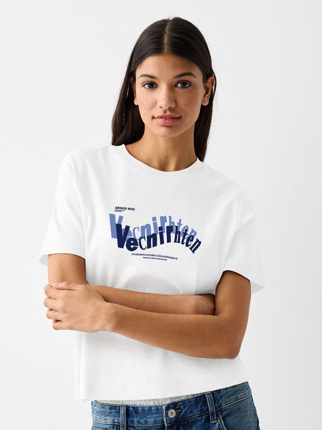 MISCHIEF MONKEY Women Printed Applique T-shirt