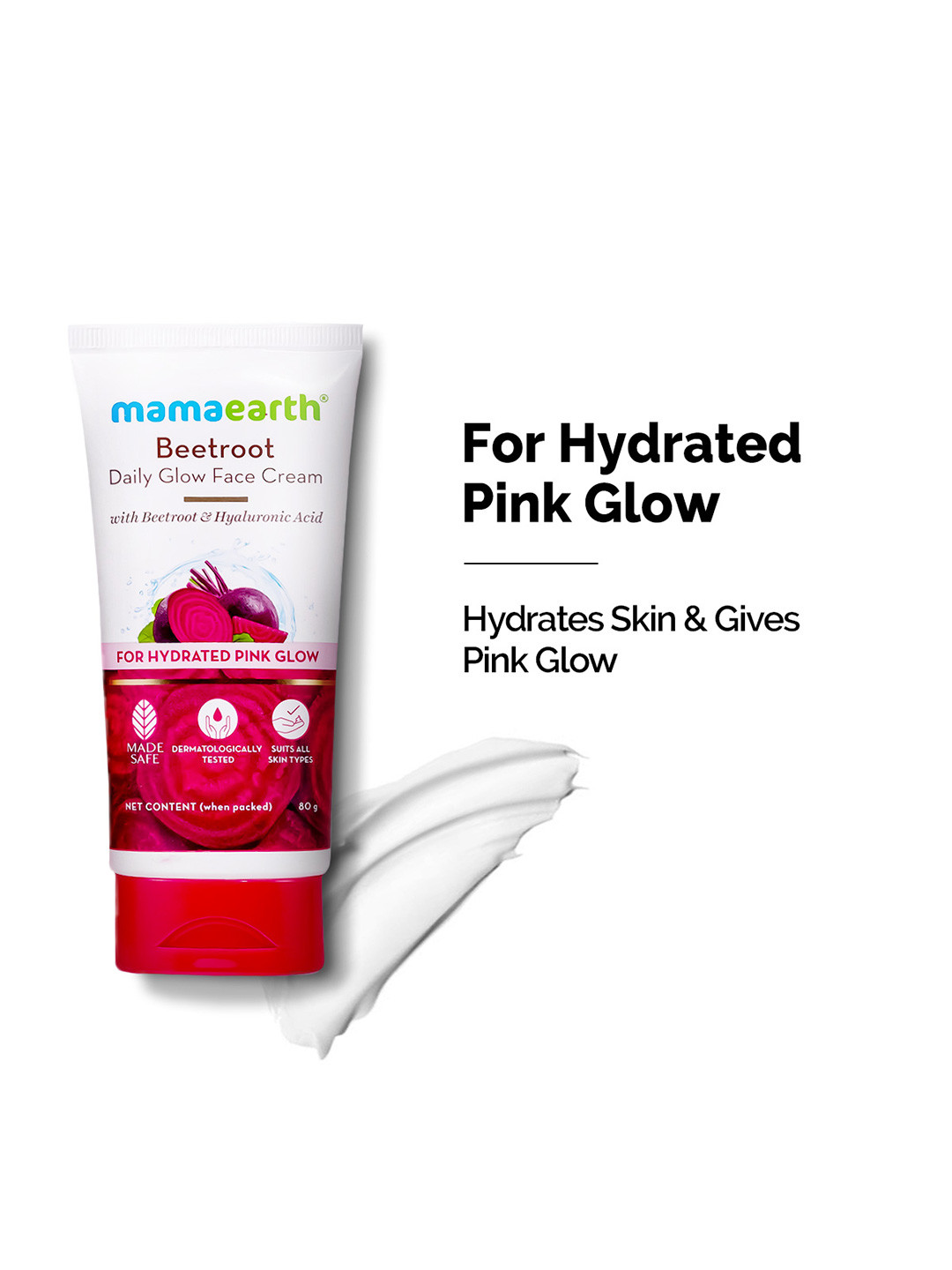 Mamaearth Beetroot Daily Glow Face Cream With Beetroot & Hyaluronic Acid - 80g