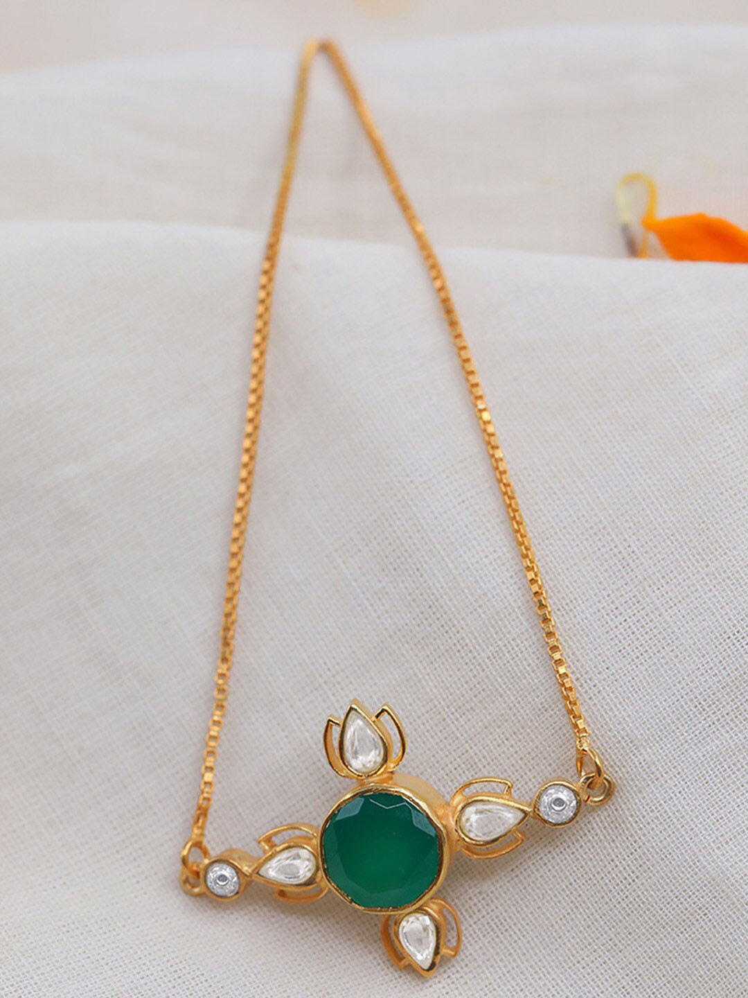 Unniyarcha Silver 92.5 Gold-Plated Wraparound Bracelet